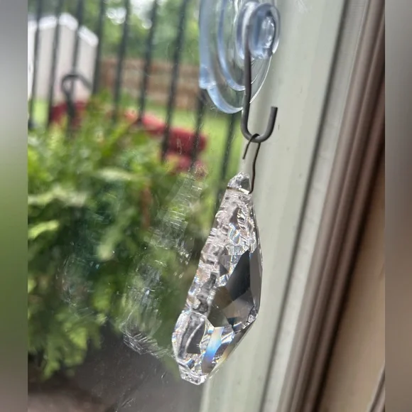 Crystal Sun Catcher Rainbow Caster Chandelier Pendant Window Glass Maple Leaf x2 - Picture 13 of 13